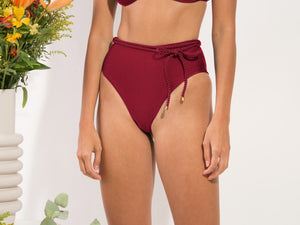 Bottom Shimmer-Divino Belted-High-Waist